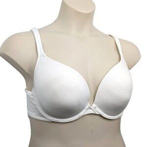 Lane Bryant Cacique Cotton Boost Plunge Bra Size 42F White
